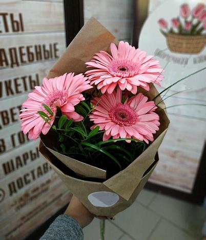 Букет цветов из: Герберы в Луговом