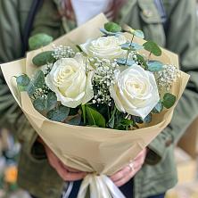 Букет Нежные грёзы в Луговом Букет цветов из: Розы в Луговом