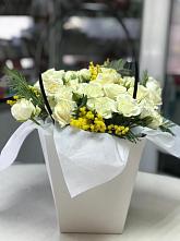 Композиция бриллиант в Луговом Цветочная композиция из Розы в Луговом